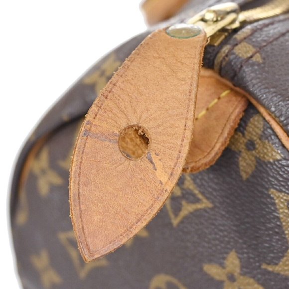 LOUIS VUITTON Speedy 30 Travel Hand Bag Monogram Leather Brown - Picture 5 of 16
